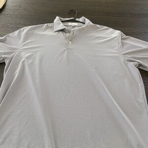 Peter Millar Light Gray Polo Shirt